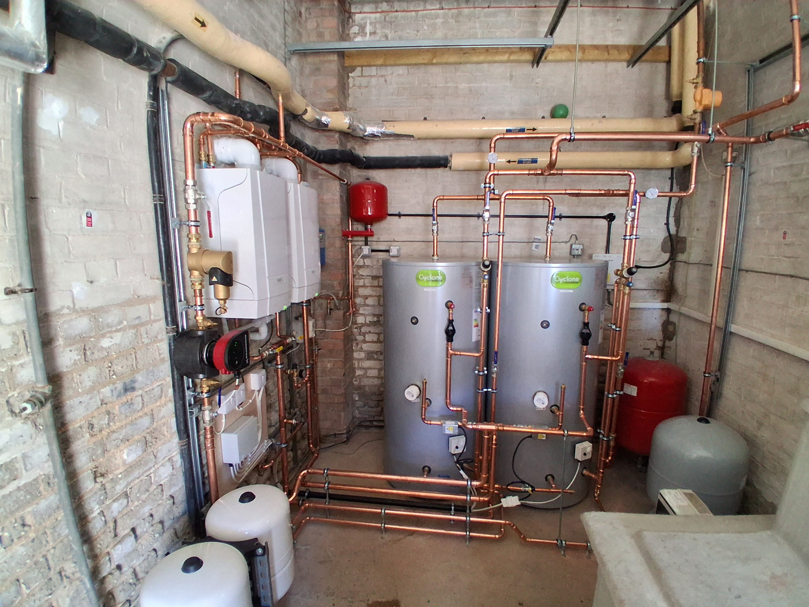 Pipework on old boilers