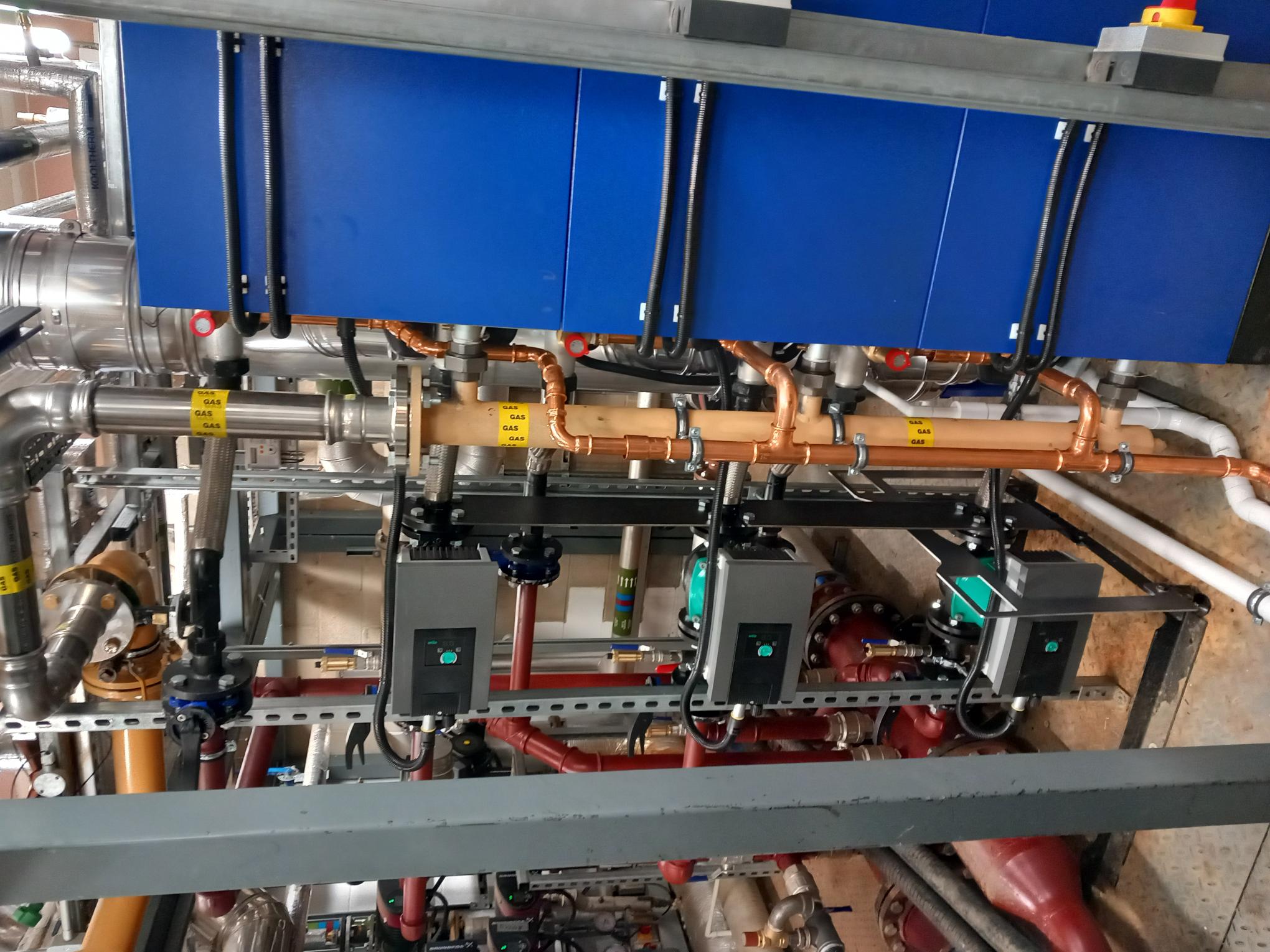 Back of new boilers