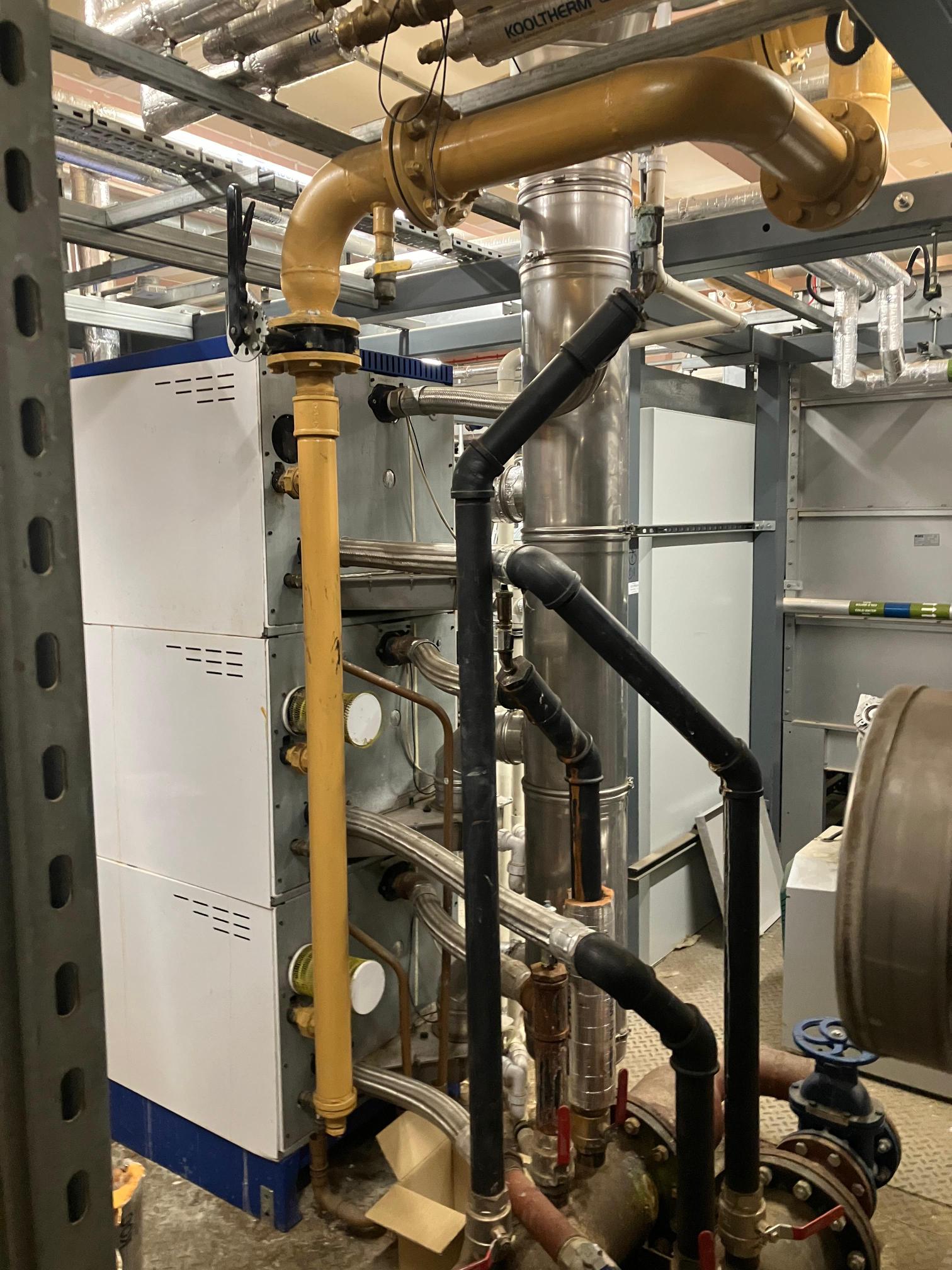 Pipework on old boilers